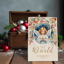 Bolsa De Regalo Mediana Classic Exquisite Christmas Victorian Angel Xmas