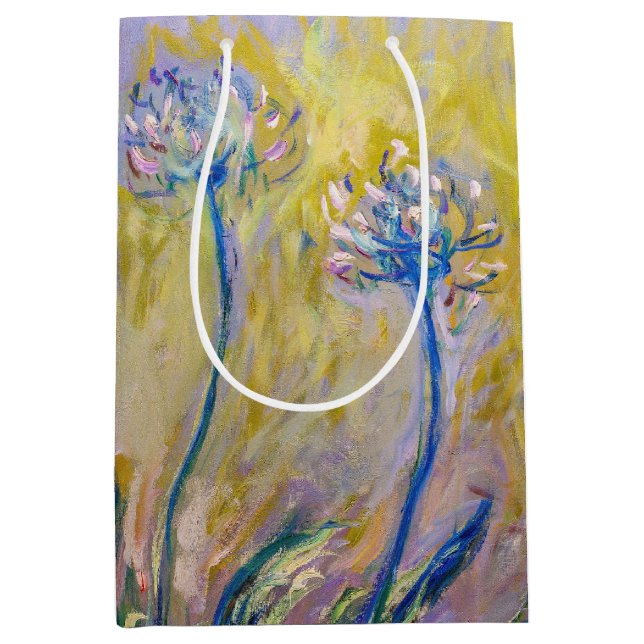 Bolsa De Regalo Mediana Claude Monet - Agapanthus (Anverso)