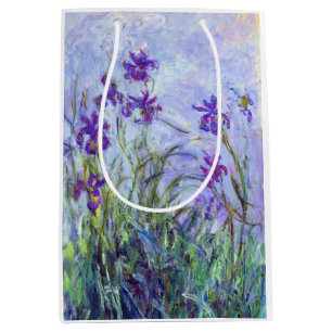Bolsa De Regalo Mediana Claude Monet - Lilac Irises / Iris Mauves