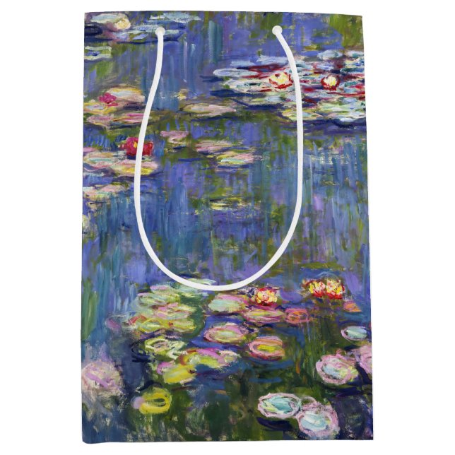 Bolsa De Regalo Mediana Claude Monet - Lilies de agua / Nympheas (Anverso)