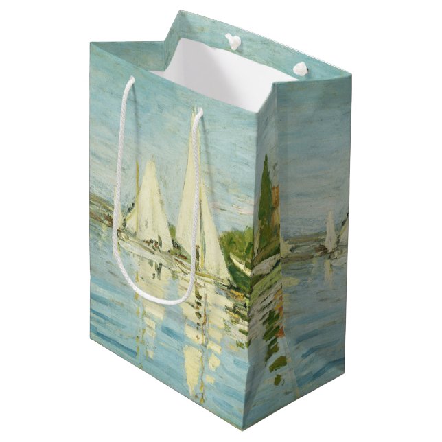 Bolsa De Regalo Mediana Claude Monet. Regattas en Argenteuil (Angulo Anverso)