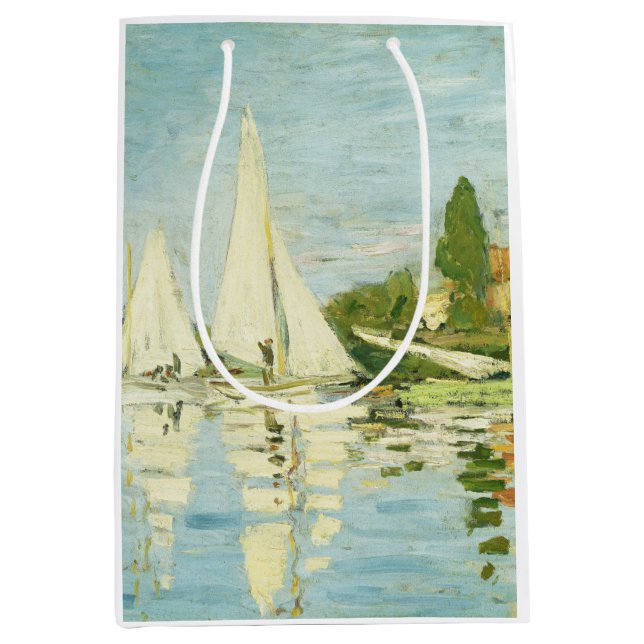 Bolsa De Regalo Mediana Claude Monet. Regattas en Argenteuil (Anverso)