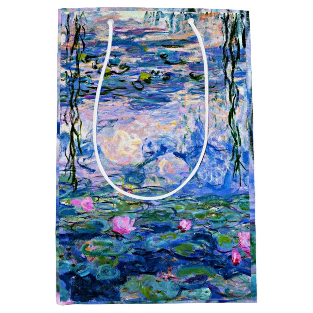 Bolsa De Regalo Mediana Claude Monet - Water Lilies, 1919, (Anverso)
