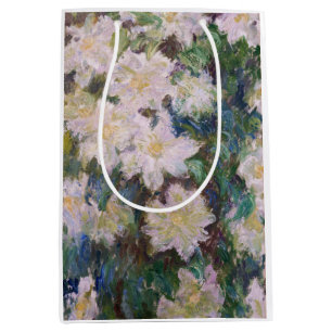 Bolsa De Regalo Mediana Claude Monet - White Clematis