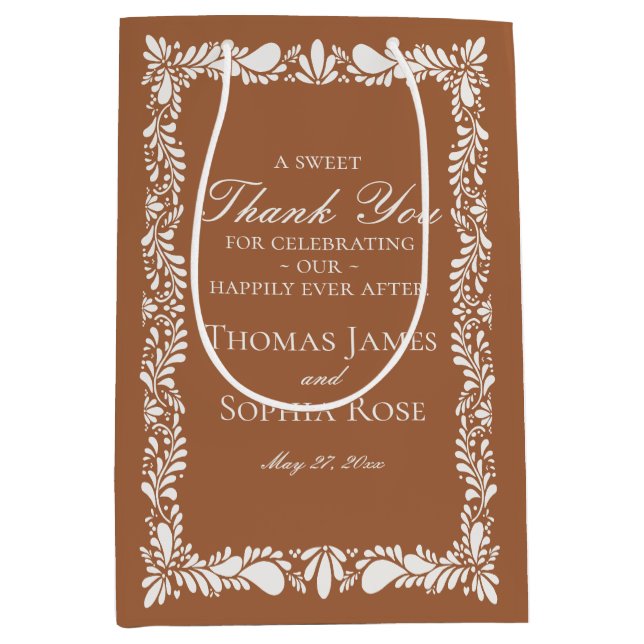 Bolsa De Regalo Mediana Clay Tile Talavera La Fiesta Española Favorece La  (Anverso)