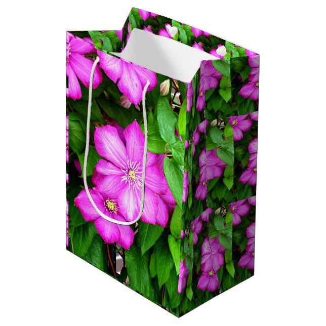Bolsa De Regalo Mediana Clematis (Angulo Anverso)