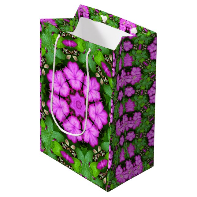 Bolsa De Regalo Mediana Clematis Kaleidoscope (Angulo Anverso)