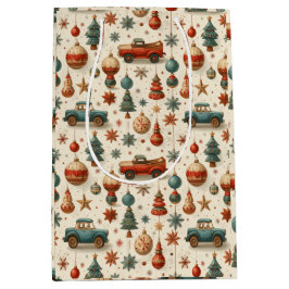 Bolsa De Regalo Mediana Coche de juguete atemporal