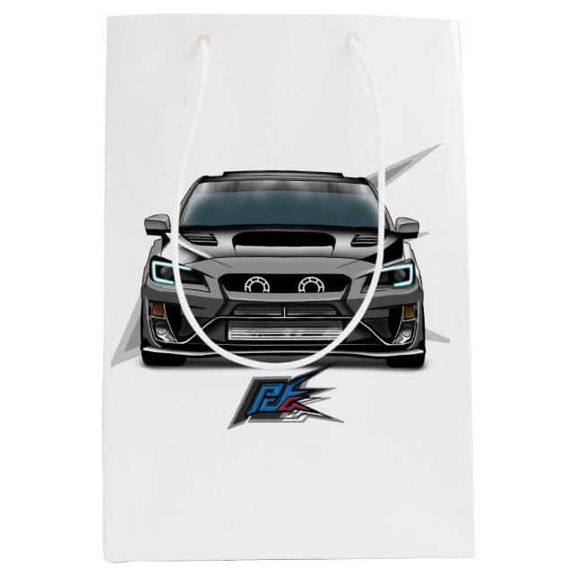 Bolsa De Regalo Mediana coche de rally jdm wrc (Anverso)