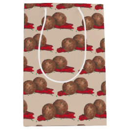 Bolsa De Regalo Mediana Cocina italiana de cocina de albóndigas Marinara