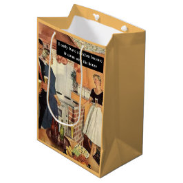 Bolsa De Regalo Mediana Cócteles Divertidos de Cocina para Desayuno Nupcia