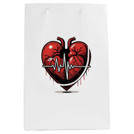 Bolsa De Regalo Mediana Cœur Anatomique avec Battement de Vie 