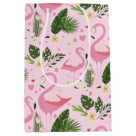 Bolsa De Regalo Mediana Colección de Verano Flamingo Uno Diseño 8
