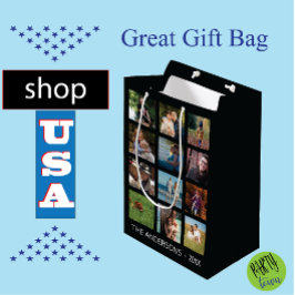 Bolsa De Regalo Mediana collage de fotos de imágenes ✨ Recuerdos Personali