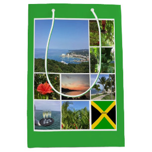 Bolsa De Regalo Mediana Collage de fotos de Jamaica