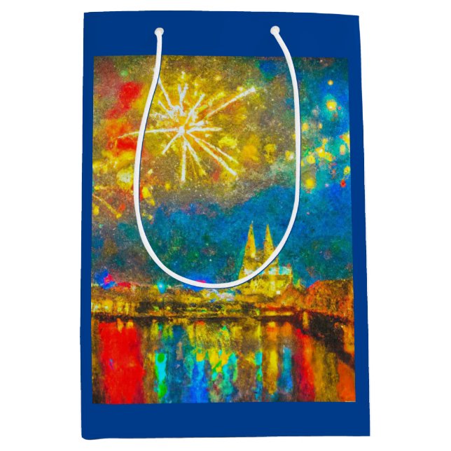 Bolsa De Regalo Mediana Cologne Fireworks (Anverso)