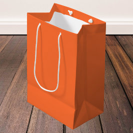 Bolsa De Regalo Mediana Color sólido Naranja quemado