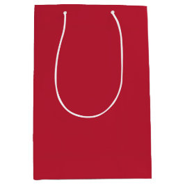 Bolsa De Regalo Mediana color sólido rojo cardenal