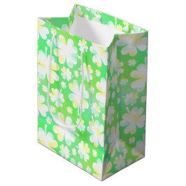 Bolsa De Regalo Mediana Colores de agua retro del Día de San Patricio
