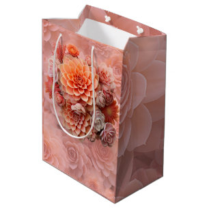 Bolsa De Regalo Mediana Colores suculentos Apricot Crush para 2024