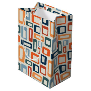 Bolsa De Regalo Mediana Colorful Mid Century style shapes