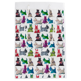 Bolsa De Regalo Mediana Colorful Scotties