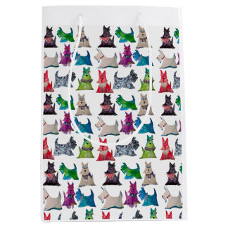 Bolsa De Regalo Mediana Colorful Scotties
