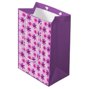 Bolsa De Regalo Mediana Colorido Splat Vintage Retro 60s 70s