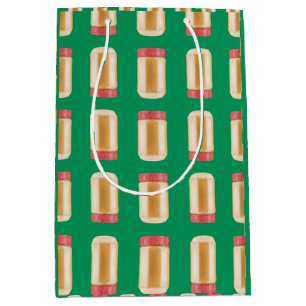 Bolsa De Regalo Mediana Columnas de las jarras de mantequilla de cacahuete