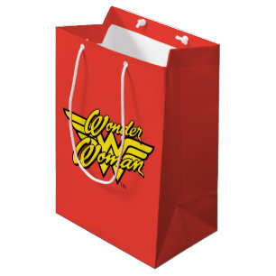 Bolsa De Regalo Mediana Comics de DC   Logo De La Mujer Maravilla   Cumple