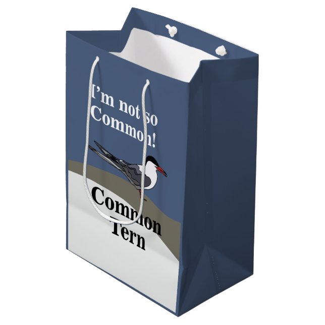 Bolsa De Regalo Mediana Common Tern Seabird Bird Funny (Angulo Anverso)