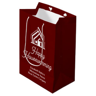 Bolsa De Regalo Mediana Compañía Inmobiliaria Borgoña Agente Inmobiliario 