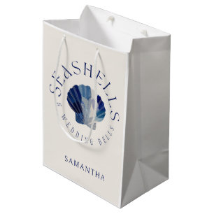 Bolsa De Regalo Mediana Conchas de caracoles Campanas de boda Fiesta en la