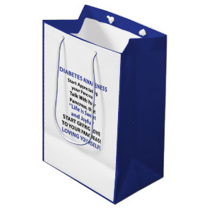 Bolsa De Regalo Mediana Conciencia sobre la diabetes