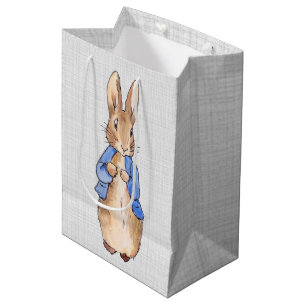 Bolsa De Regalo Mediana Conejo clásico con chaqueta azul