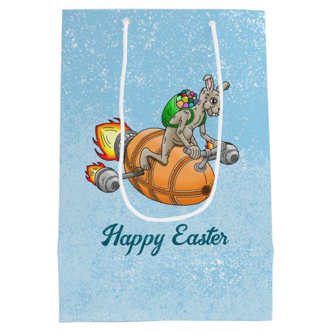 Bolsa De Regalo Mediana Conejo Cohete (Reverso)