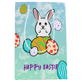 Bolsa De Regalo Mediana Conejo de Pascua en huevos de Pascua