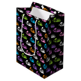 Bolsa De Regalo Mediana Conejo de Pascua esqueleto lindo espeluznante Patr