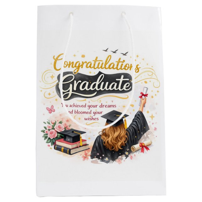 Bolsa De Regalo Mediana Congratulations Graduate Gift Bag Idea (Anverso)