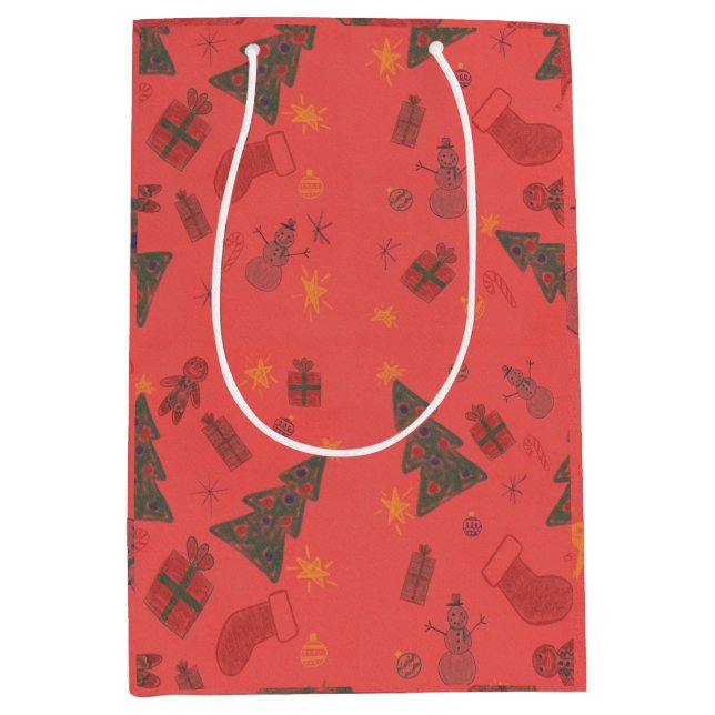 Bolsa De Regalo Mediana Construction wrapping paper (Anverso)