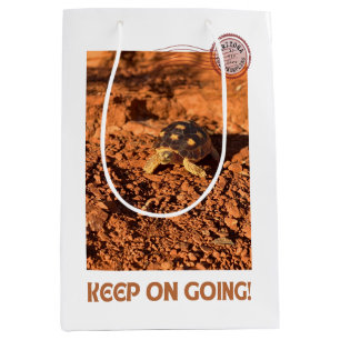 Bolsa De Regalo Mediana Continúe con la campaña de entrenamiento de tortug