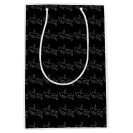 Bolsa De Regalo Mediana Contorno de tiza