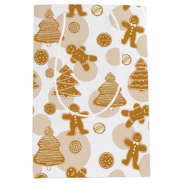 Bolsa De Regalo Mediana Cookies de Gingerbread (Anverso)