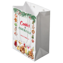 Bolsa De Regalo Mediana Cookies y cócteles de navidades