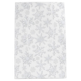 Bolsa De Regalo Mediana Copo de Nieve Escarcha & Florece – Hielo