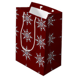 Bolsa De Regalo Mediana Copos de nieve