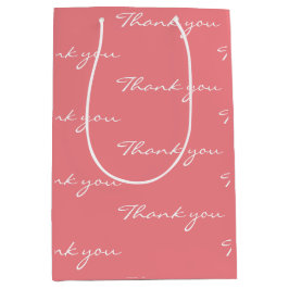 Bolsa De Regalo Mediana Coral Gracias