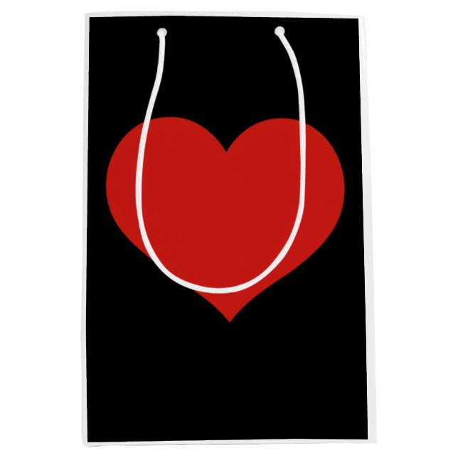 Bolsa De Regalo Mediana Corazón  (Anverso)