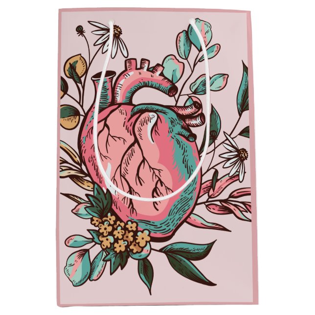 Bolsa De Regalo Mediana Corazón de anatomía (Anverso)