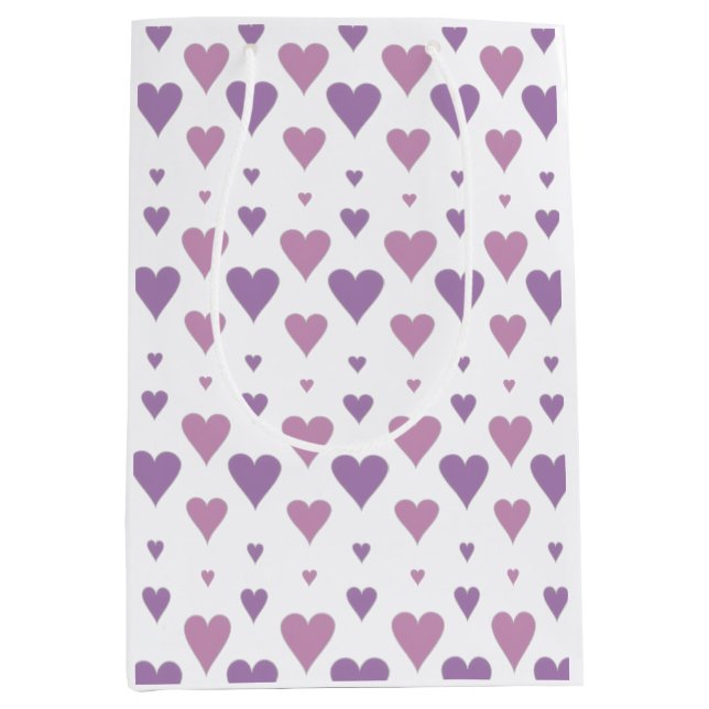 Bolsa De Regalo Mediana Corazón de Pastel (Anverso)